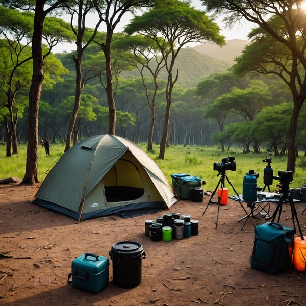 Comment organiser un camping pour une expédition de photographie animalière en Afrique?
